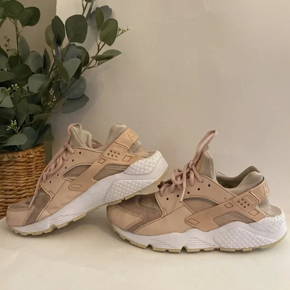 Nike Air Huarache Particle Pink Run SD Women’s 8 lace up tennis shoes sneakers - Picture 3 of 14